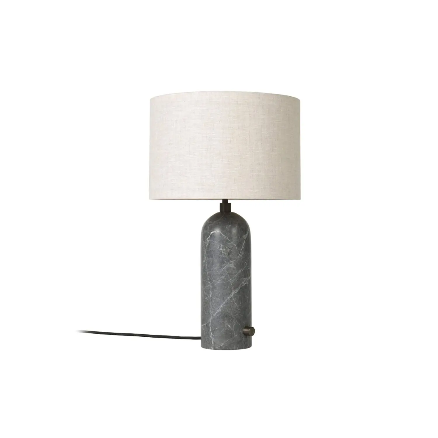 elegante Tischlampe Marmor Stoff